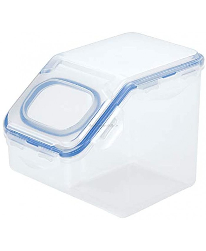 LOCK & LOCK Easy Essentials Food Lids Flip-top Pantry Storage Containers BPA Free Top-10.6 Cup-for Snacks Clear