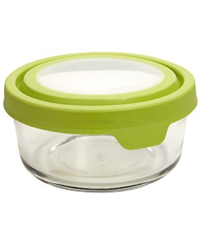 Anchor Hocking Trueseal Glass Food Storage Containers Airtight Lids 2 Cup Green Pack of 6 -