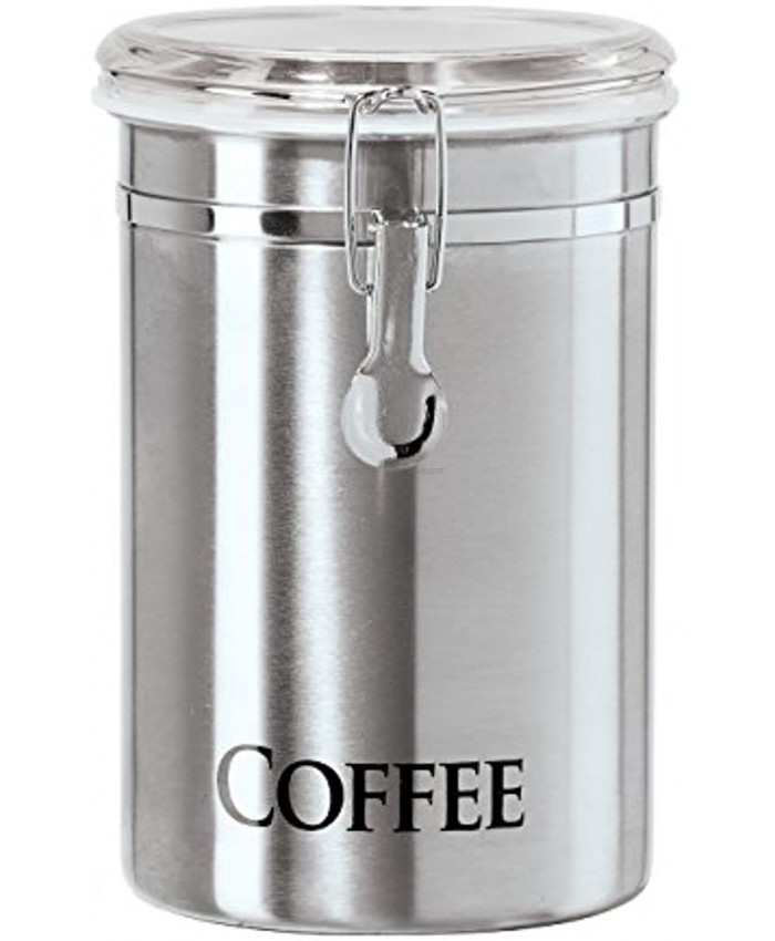 Oggi Coffee Canister 5 x 7.75 Stainless Steel