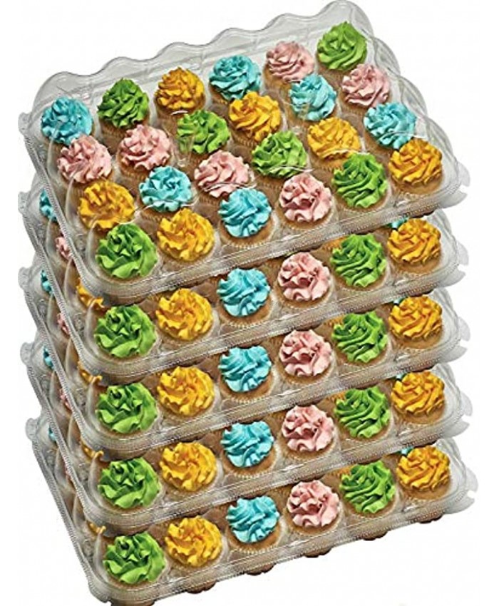 6-24 Compartment cupcake containers plastic disposable High Dome Cupcake carrier Plastic Boxes Great for high topping 24 slot each.