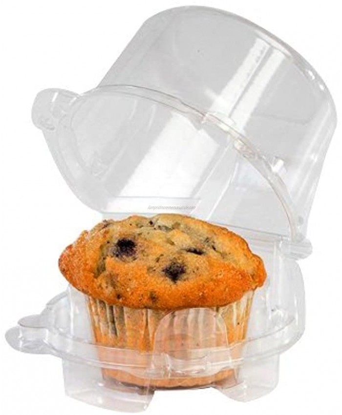Clear Jumbo Cupcake Muffin Single Individual Dome Container Box Plastic 20 Pieces jumbo size
