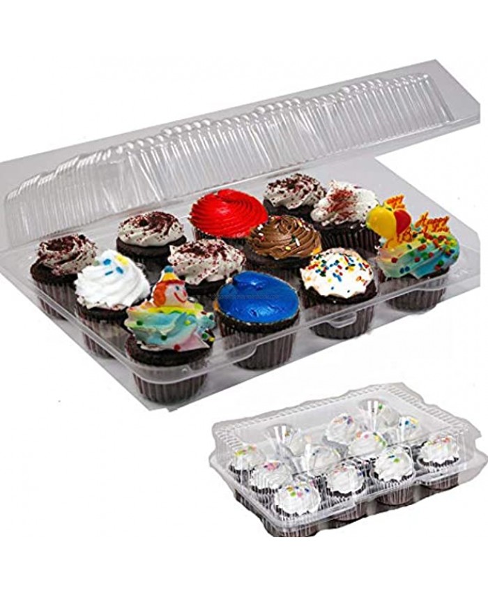 Cupcake Boxes Cupcake Containers 12 Pack Cupcake Containers Set of 12,by the Bakers Pantry