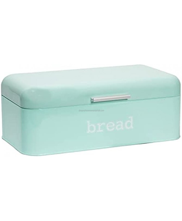 Bread Bin Food Storage Box for Countertop Mint Green Kitchen Accessories Large
