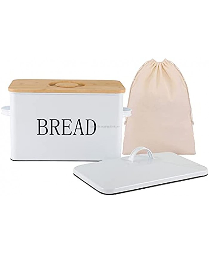 Bread box for kitchen countertop bread boxes for kitchen counter extra large bread box with cutting board lid kitchen bread storage farmhouse style bread box