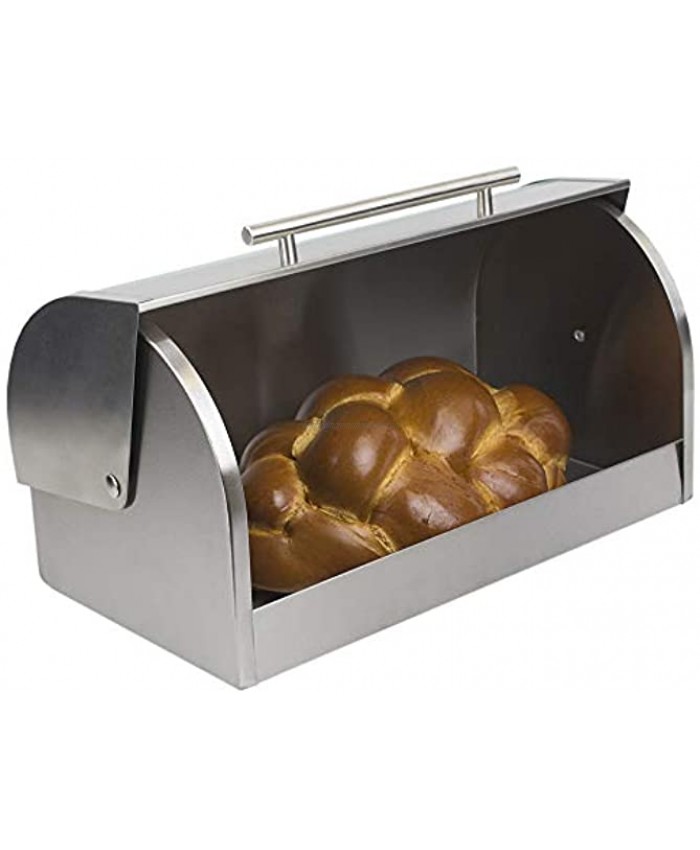Home Basic Bread Box With Glass Cover