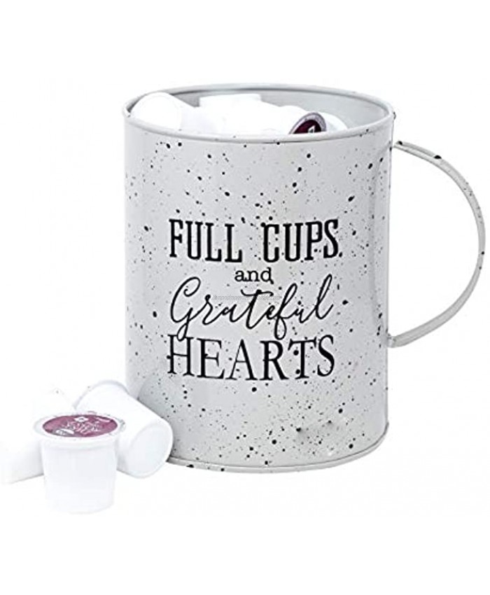 Boston Warehouse Fill Cups with Grateful Hearts Coffee Pod Storage