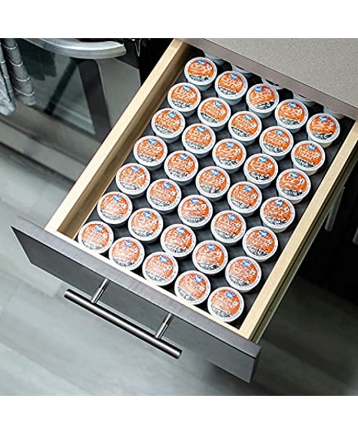 Coffee Pod Holder Compatible with KCup Coffee Pods K Cup Holder Organizer for Office and Kitchen KCup Organization 40 Keurig Pod Holder Capacity High-Density Foam K-Cup Holder