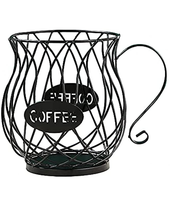 Coffee Pod Holder for K Cups Coffee Capsule Holder K Cup Holders for counter Coffee Pod Storage Organizer Kpod Container Black