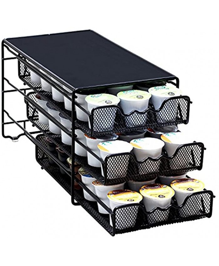DecoBros 3 Tier Drawer Storage Holder 54 Keurig Coffee Pod