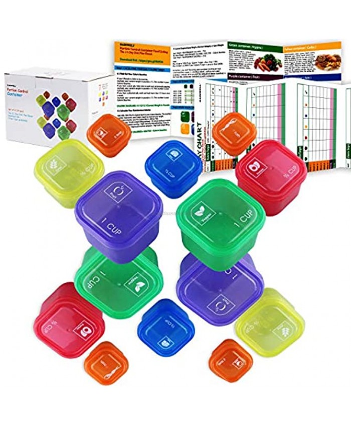 21 Day Portion Control Container kit 14 Pieces