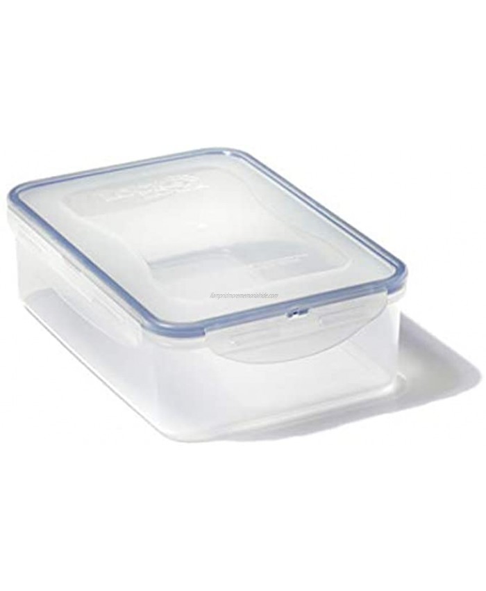LOCK & LOCK Easy Essentials Food Storage lids Airtight containers BPA Free Rectangle-54 oz-for Veggies Clear