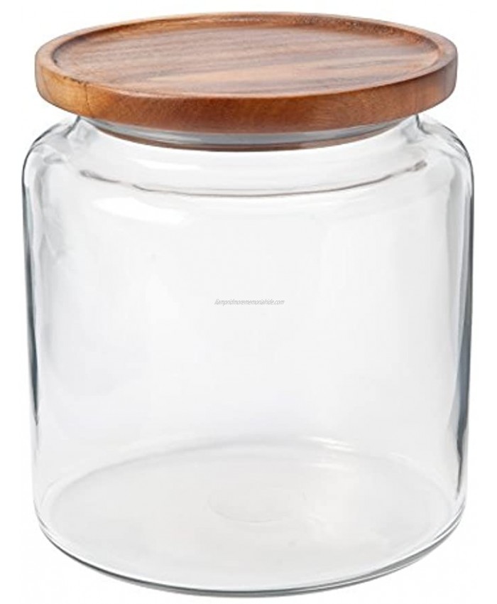 Anchor Hocking Montana Jar w  Acacia Lid 96oz