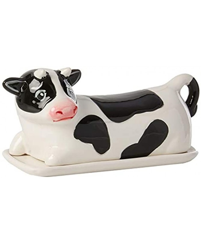 Boston Warehouse Udderly Cow Covered Butter Dish