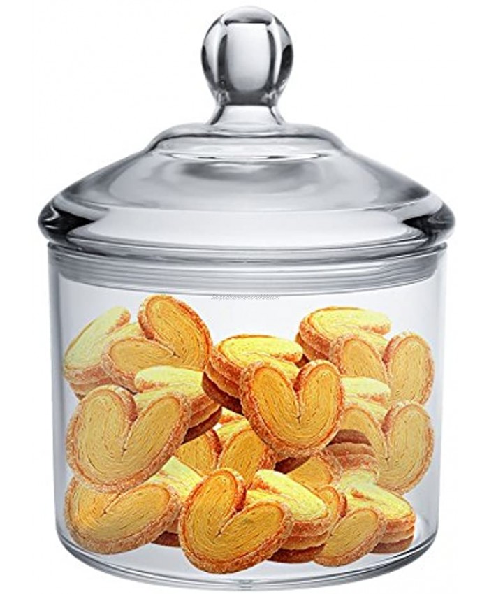 Cookie Jar Vinkoe Kitchen Clear Acrylic Airtight Jar for Nuts Cookies Candy Chocolate 40 OZ