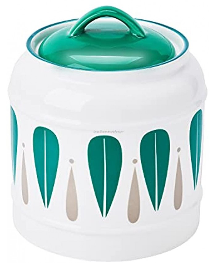 Cookie Jars for Kitchen Counter Decorative Ceramic Cookie Jar with Airtight Lids 74 oz Ceramic Storage Container for Cookies Candy Snacks Green L