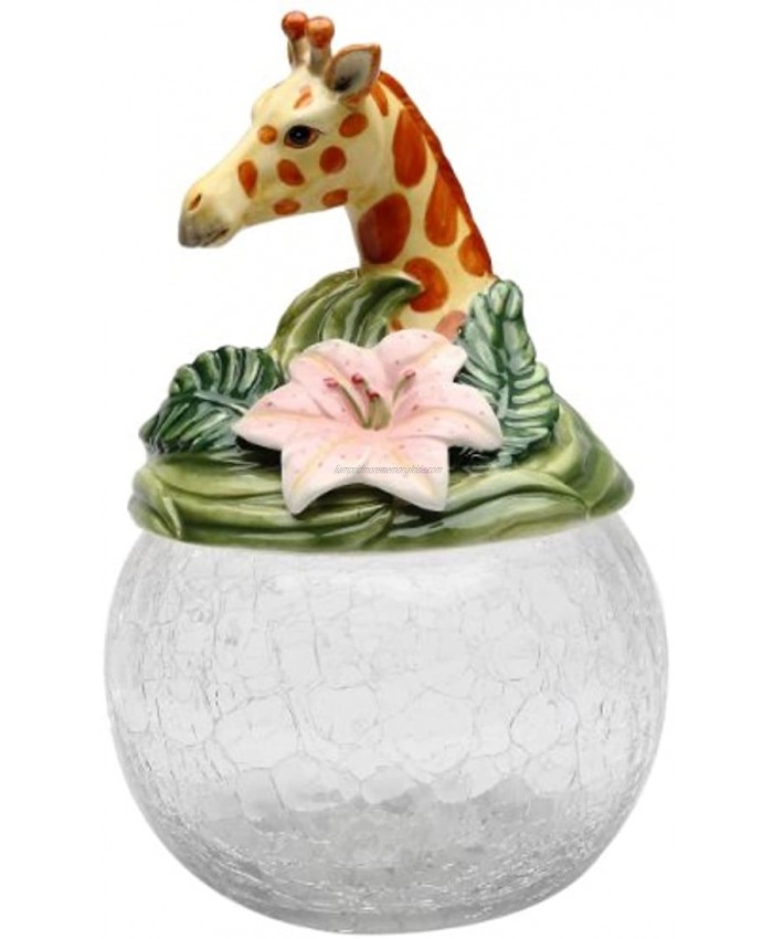 Cosmos Gifts Giraffe Cookie Candy Jar with Ceramic Lid 9-1 2-Inch