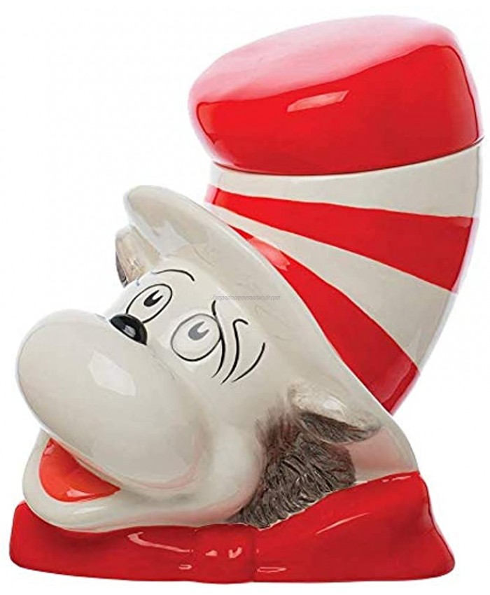 Vandor Dr. Seuss The Cat in The Hat Sculpted Ceramic Cookie Jar