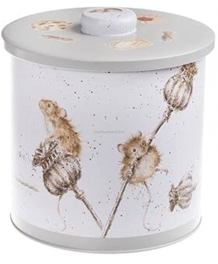 Wrendale Designs The Country Kitchen Collection Mouse Design Biscuit Barrel Tin