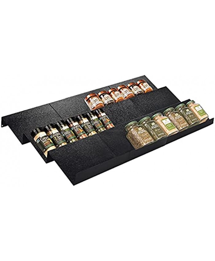 Artibear Expandable Spice Rack Drawer Organizer for 8 to 24 Kitchen Cabinets Drawer Tray Set of 9