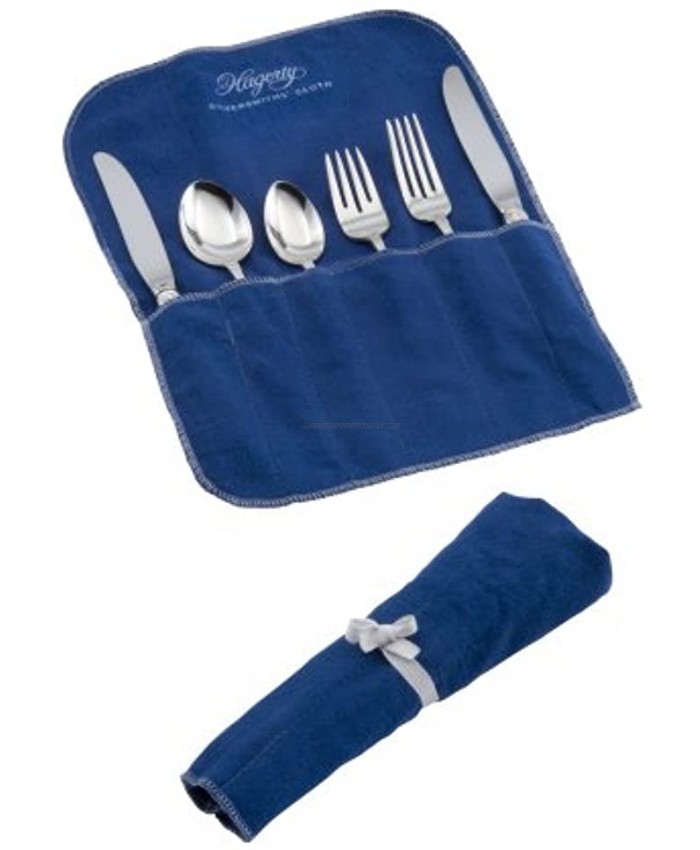 Hagerty 19100 6-Piece Place Setting Roll Blue