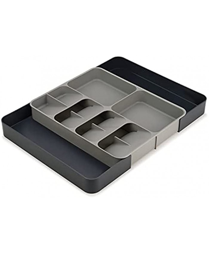 Joseph Joseph DrawerStore Kitchen Drawer Organizer Tray for Cutlery Utensils and Gadgets Expandable Gray