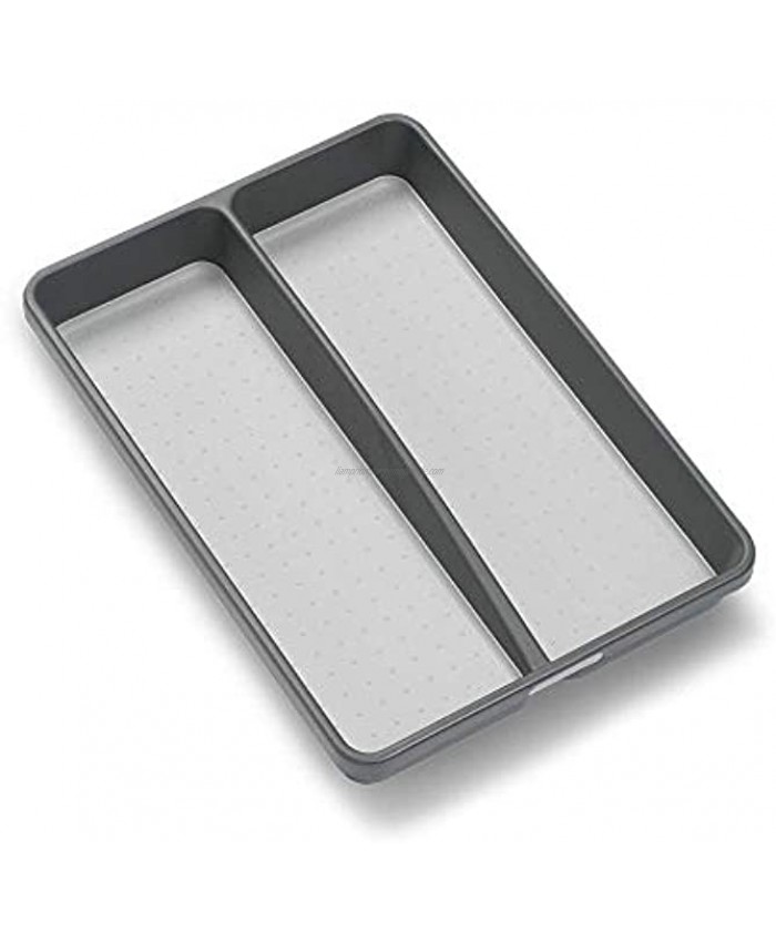 madesmart Classic Mini Utensil Tray Granite | CLASSIC COLLECTION | 2-Compartments | Kitchen Organizer | Soft-grip Lining and Non-slip Rubber Feet | BPA-Free