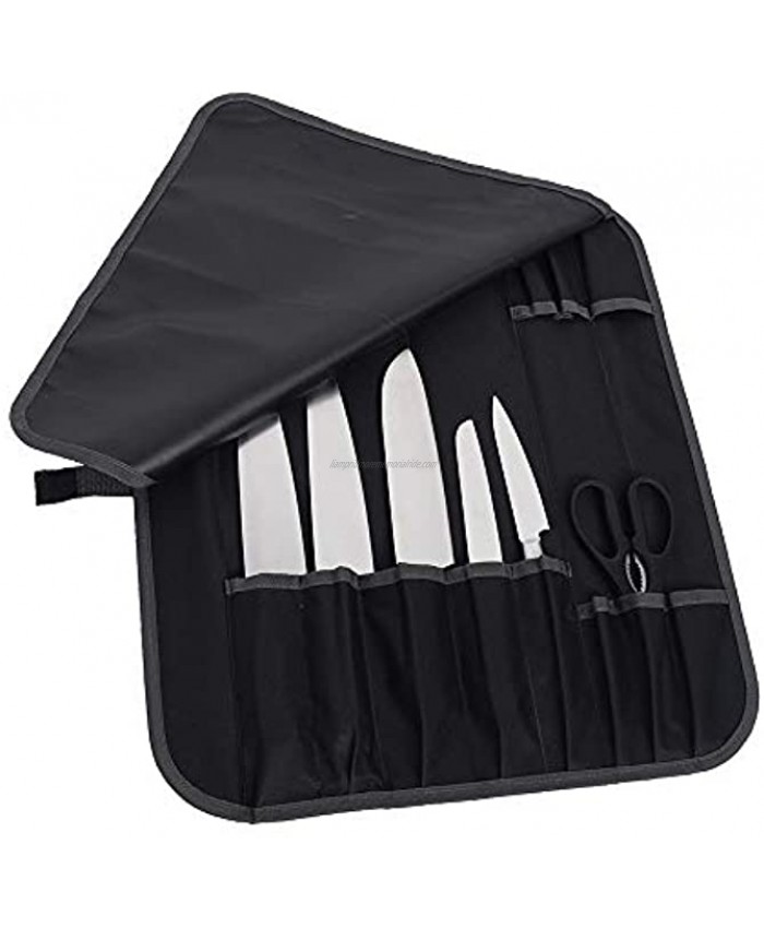 Kani Chef Knife Roll Bag Portable Waterproof Knife Travel Case Knife Pouch Holder Knife Carrying Case Chef Bag Knife Bag with 11 Slots for Pro Chef Culinary Enthusiasts