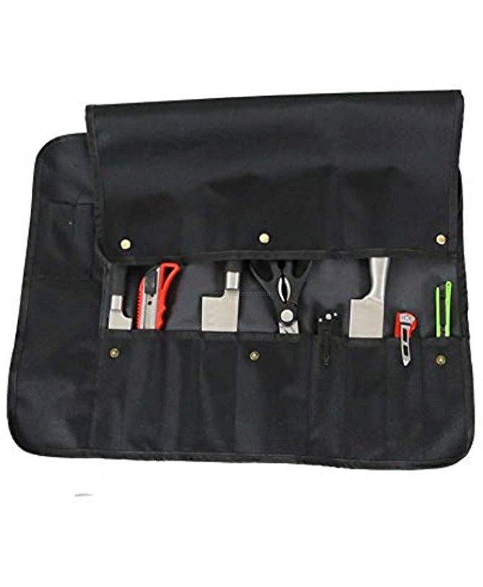 QEES Chef's Knife Roll Bag Canvas Chef Knife Pouch Tool Roll Pouch Storage for Travel BBQ Fishing or Working DD39