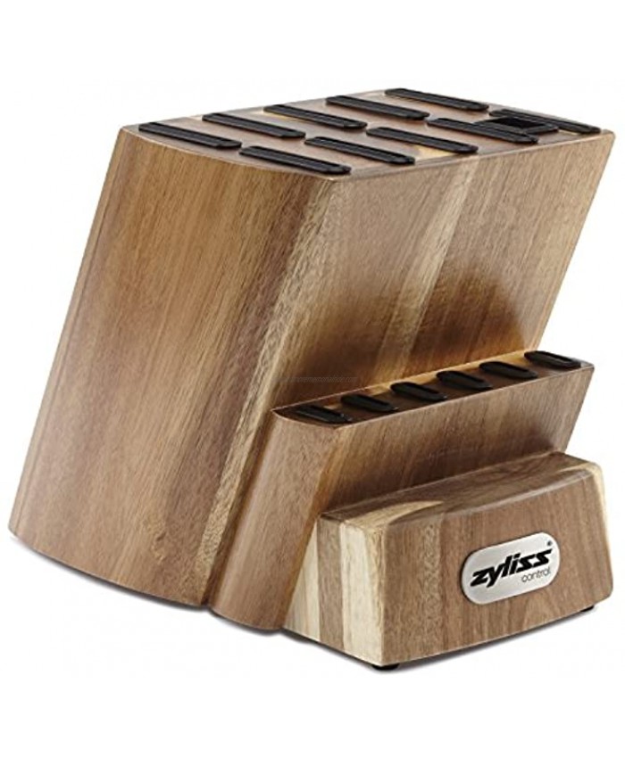 ZYLISS Control Wooden Knife Block Kitchen Cutlery Storage Knife Block Without Knives 16 Slots With Steak Holders
