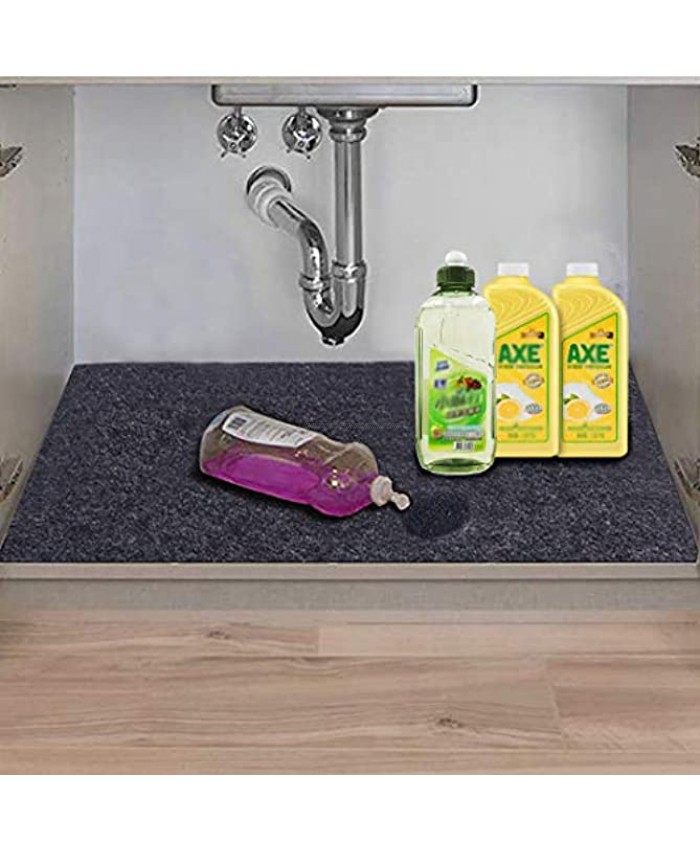 Under The Sink Mat,Kitchen Tray Drip,Cabinet,Absorbent Felt Layer Material,Backing Waterproof 24inches x 30inches