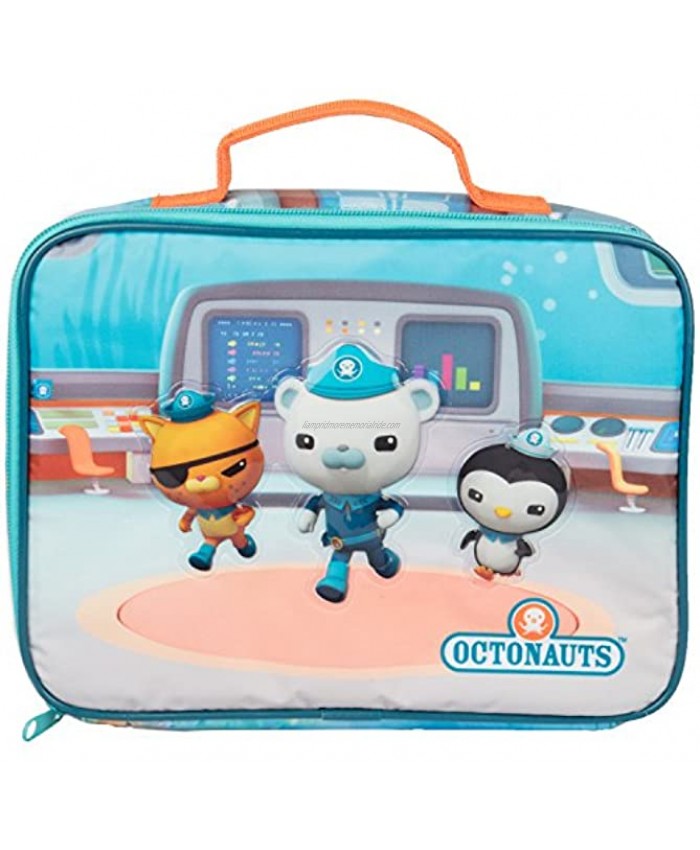 Octonauts Insulated Lunch Sleeve Reusable School Lunch Box for Kids Heavy Duty Tote Bag w Mesh Pocket Rescue Mission