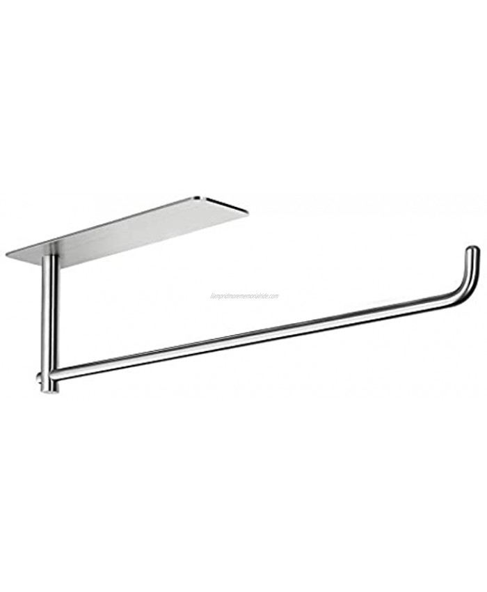 SUNTECH Paper Towel Holder Under Kitchen Cabinet Self Adhesive Towel Paper Holder Stick on Wall SUS304 Stainless Steel