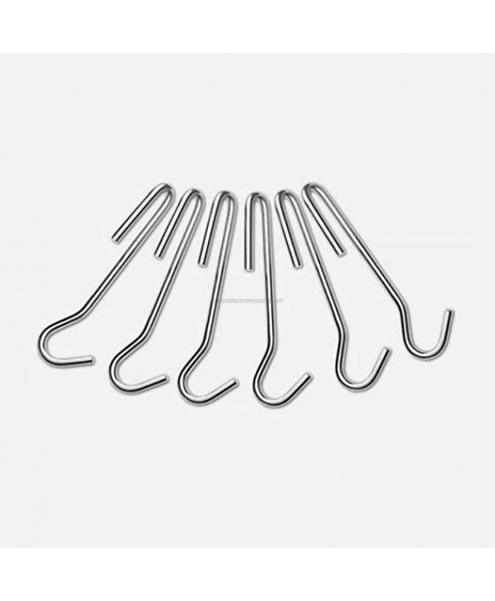 Cuisinart Chef's Classic Cookware Universal Pot Rack Hooks Brushed Stainless Set of 6