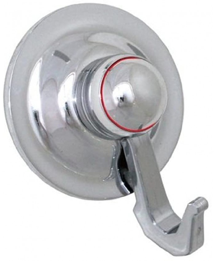 Suction Cup Hook Holder Super Suction Set of 2 Chrome Finish Easy push-button installation