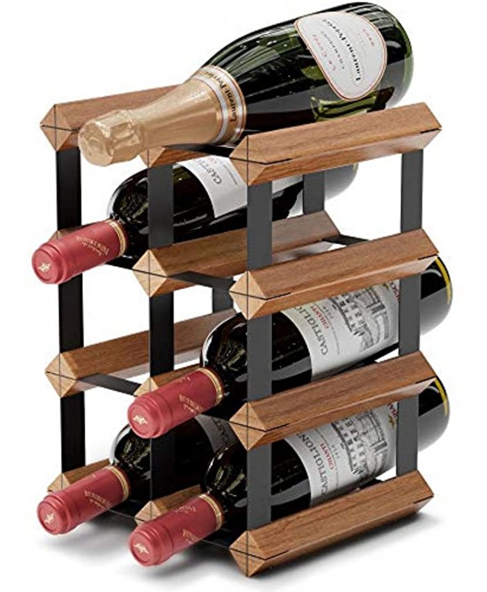 Countertop Wine Rack 6 Bottle Wine Holder w  2 Extra Slots No Assembly Required Small Wine Racks Countertop Small Wine Rack Countertop Metal Wine Rack Wine Bottle Rack Tabletop Wine Rack