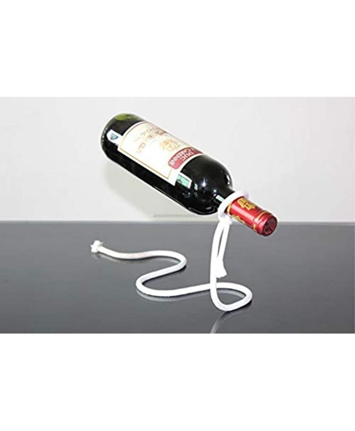 Fantasee Magic Suspending Rope Wine Holder Floating Illusion Wine Rack Bottle Holder Novelty Gift for Kitchen Home Decoration Suspending Rope
