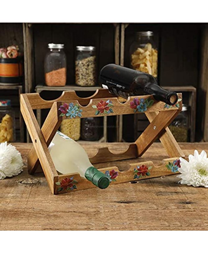 Gibson The Pioneer Woman Spring Bouquet 13.9-Inch Wine Rack