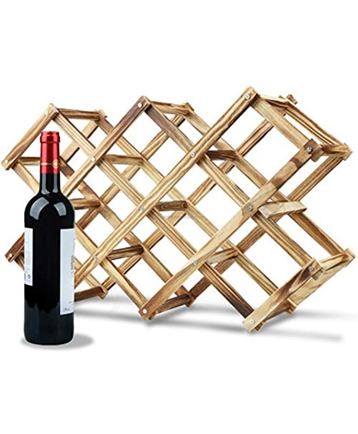 HASAGEI Wine Rack Countertop Wooden Assembled Wine Holders Stands for Counter Wine Display Shelf for 3 6 10 Bottles Storage Shelf Sack Wine Stand for Home Kitchen Bar Cabinets