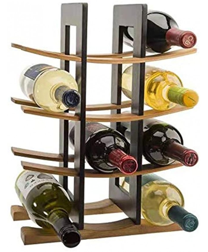 Wine Racks Countertop wine rack freestanding floor Table Organizer Folding Wooden Display Stand Portable Bamboo Wine Rack Shelf Elegant Wine Holder for Kitchen Bar Cabinets12 Bottles