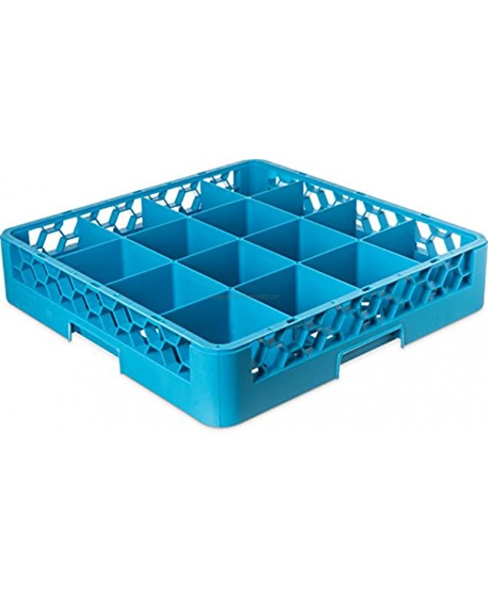 Carlisle RG1614 OptiClean 16 Compartment Glass Rack 4.45 Compartments Blue Pack of 6