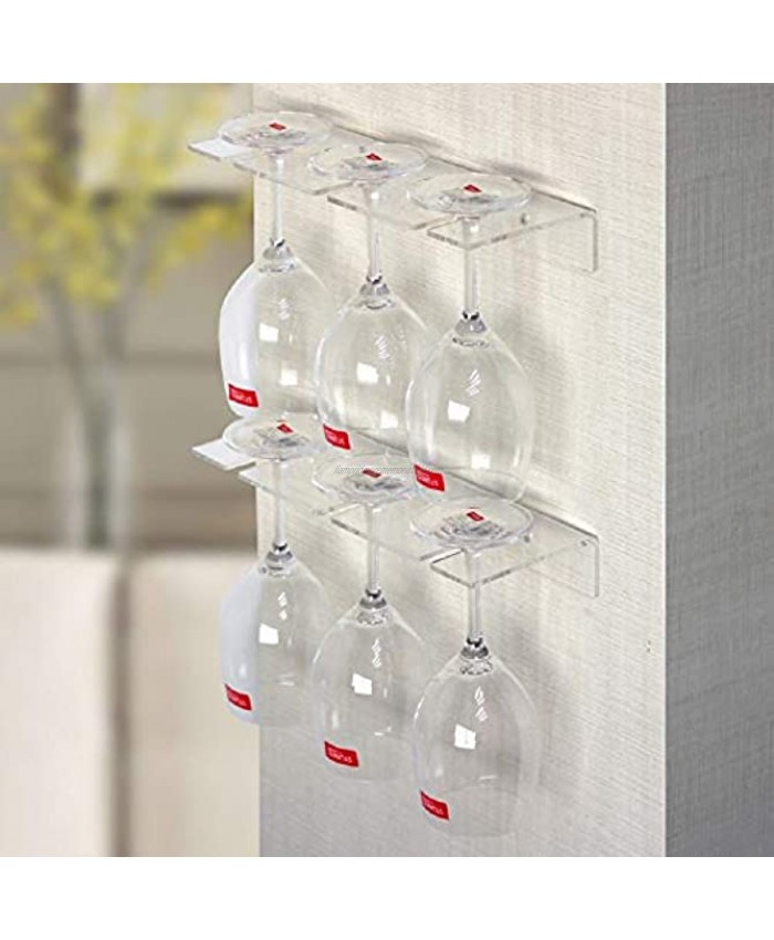Wine glass holder-tableware under cabinet wine glass holder and glasses storage rack storage rack for kitchen cabinets 2PCS