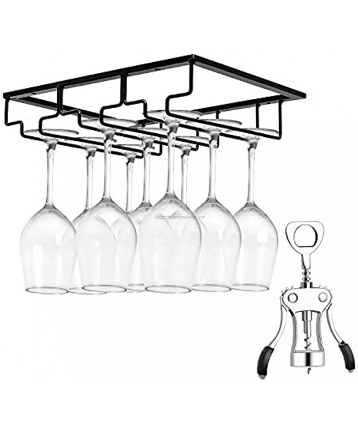 <b>Notice</b>: Undefined index: alt_image in <b>/www/wwwroot/liampridmorememorialride.com/vqmod/vqcache/vq2-catalog_view_theme_astragrey_template_product_category.tpl</b> on line <b>148</b>Wine Glass Rack Under Cabinet Stemware Wine Glass Holder Glasses Storage Hanger Metal Organizer for Bar Kitchen Bottle Opener 1+1 Pack