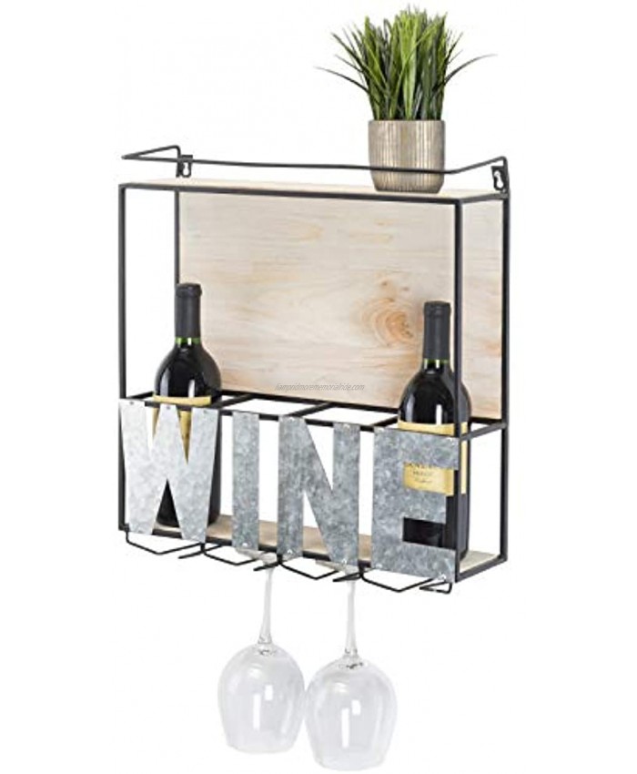 EXCELLO GLOBAL PRODUCTS Wall Mounted Wine Rack