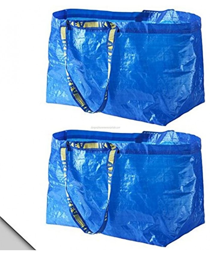 IKEA FRAKTA Classic Blue Shopping Bag X2