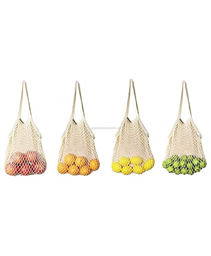 Reusable Grocery Bags Shopping Net Bag Vegetable and Fruit Bag Long Handle