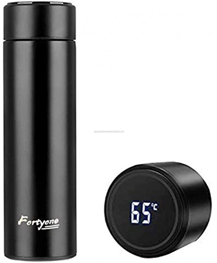 Fortyone Thermos Cup Coffee Thermos Bottle Coffee mugstainless Steel Cup Vacuum Insulated Cup With temperature display Keep Drinks Hot or Cold Green Black