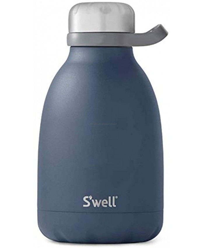 S'well Stainless Steel Roamer Bottle 40 Fl Oz Azurite Triple-Layered Vacuum-Insulated Containers Keeps Drinks Cold for 48 Hours and Hot for 16 BPA-Free Travel Water Bottle