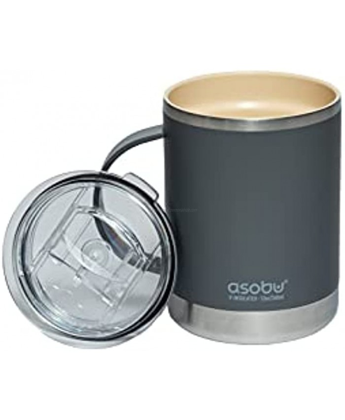 Asobu Ultimate Stainless Steel Ceramic Inner Coating Insulated Mug Smoke