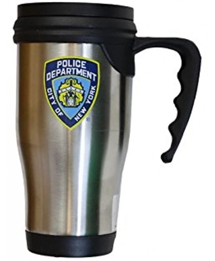 NYPD Travel Mug Officially Licensed New York Police Coffee Cup Stainless Steel