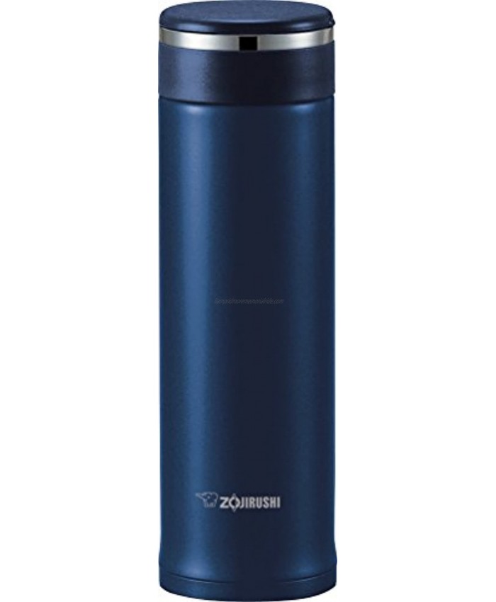 Zojirushi SM-JTE46AD Stainless Steel Travel Mug with Tea Leaf Filter 16-Ounce Deep Blue